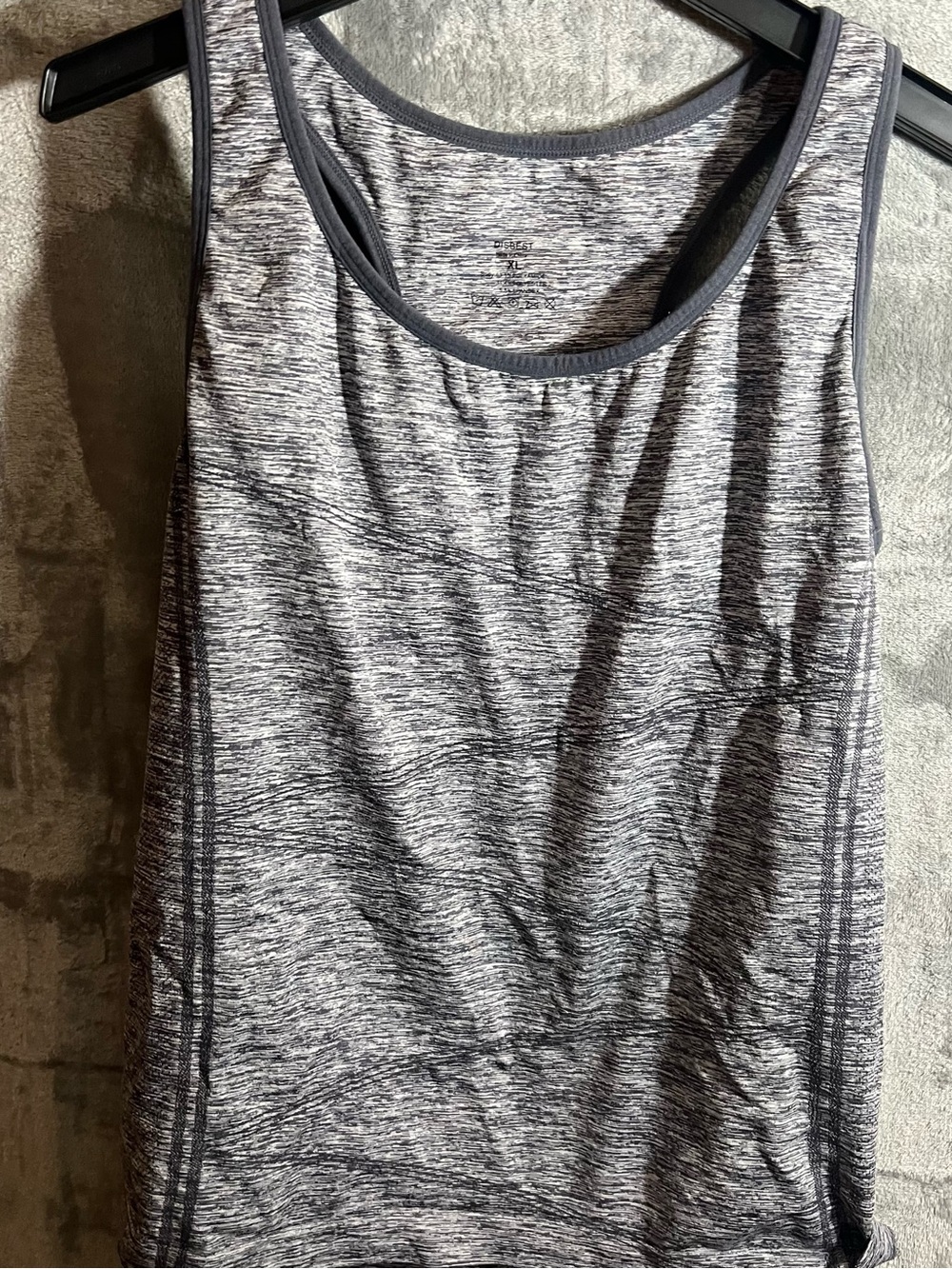 Gray Space-Dye Active Tank Top - No Brand